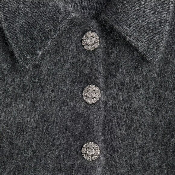 H&M Mohair-Blend Sweater with Collar - Picture 3 of 10